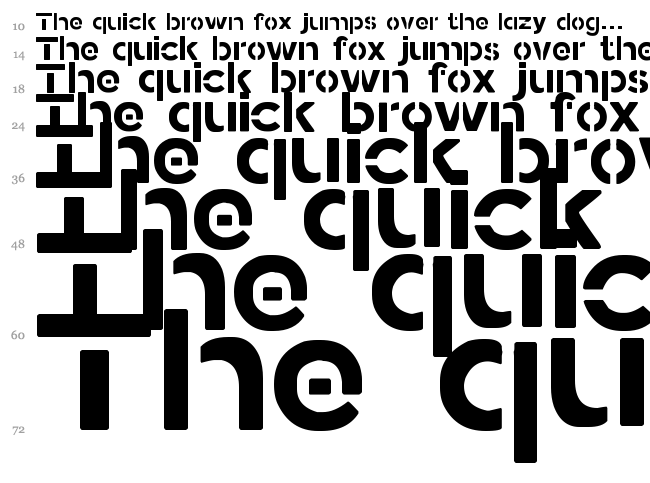Stamped Navy font waterfall